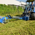 mini excavator flail mower with side shift